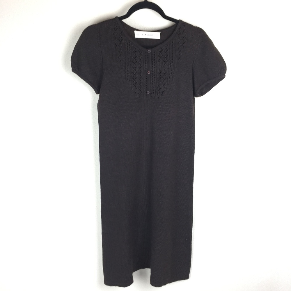 🌞FREE Zara Knit Black Dress M